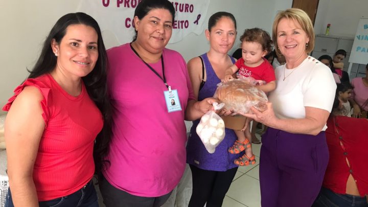 FAMÍLIAS DO PROGRAMA CRIANÇA FELIZ RECEBEM PRODUTOS ALIMENTÍCIOS DA ASSISTÊNCIA SOCIAL DE IGUATEMI