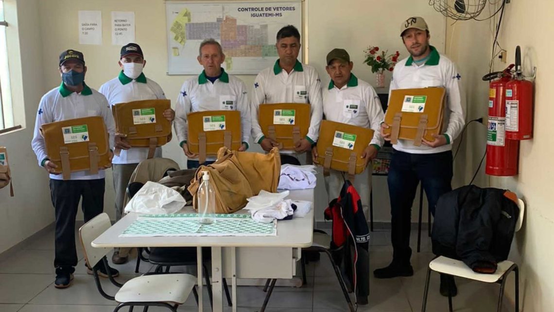 SECRETARIA DE SAÚDE ENTREGA KITS DE TRABALHO PARA AGENTES DE CONTROLE DE ENDEMIAS DE IGUATEMI