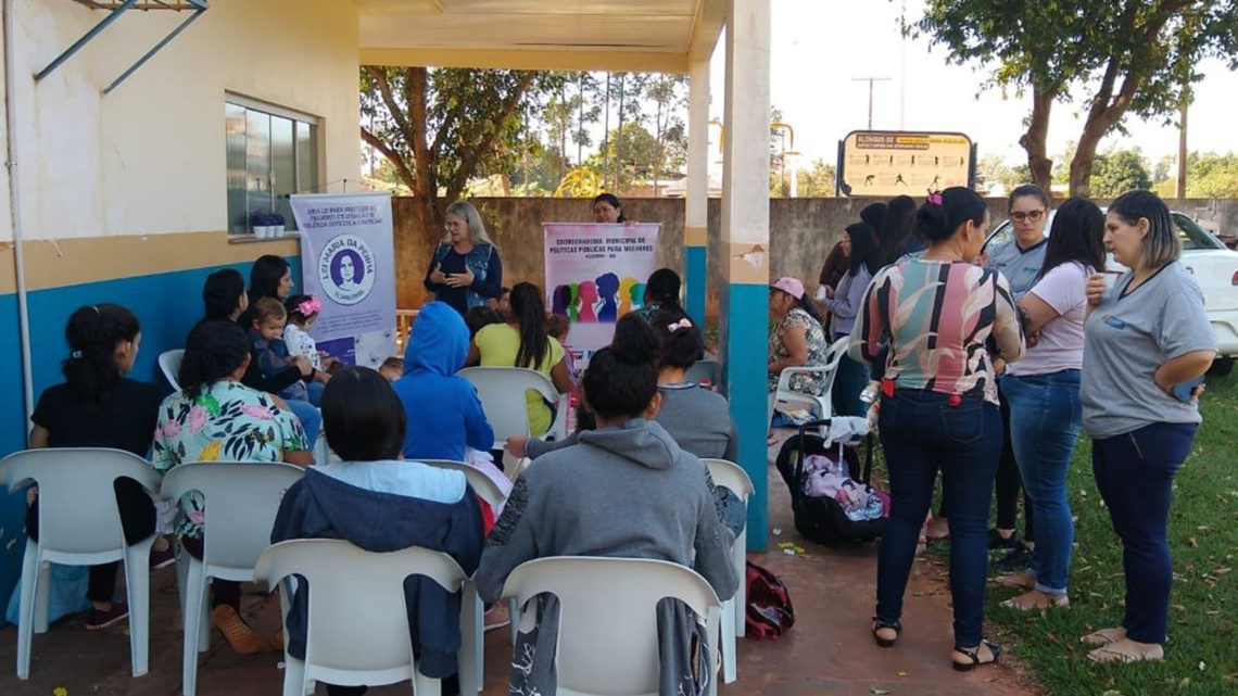 MULHERES DO ASSENTAMENTO AUXILIADORA EM IGUATEMI- MS PARTICIPAM DE PALESTRA DE ENFRENTAMENTO À VIOLÊNCIA DOMÉSTICA.