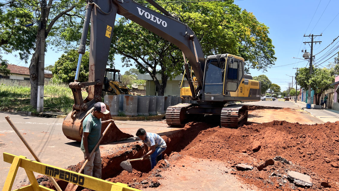 Prefeitura de Itaquiraí- MS inicia obras para a implantação da nova rede de drenagem na rua Campo Grande