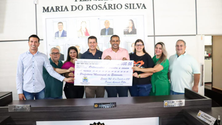 Câmara de vereadores de Eldorado- MS devolve para a prefeitura Municipal R$ 835.000,00 (oitocentos e trinta e cinco mil reais).