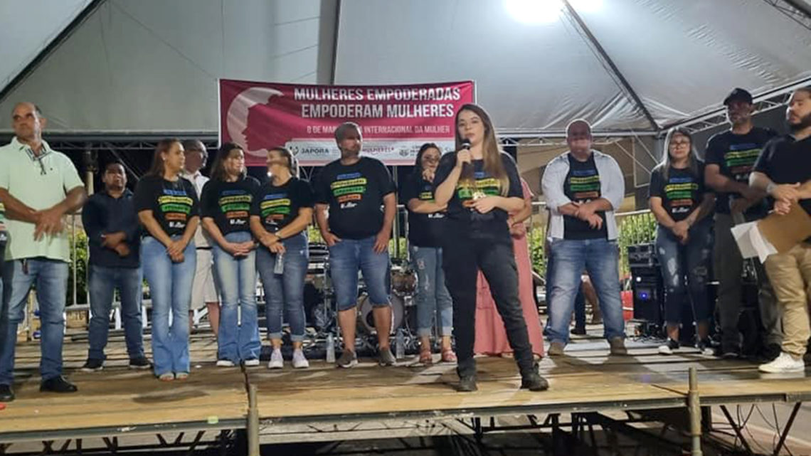 SECRETARIA DE ASSISTÊNCIA SOCIAL ATRAVÉS DA COORDENADORIA DA MULHER E A FEIRA DA AGRICULTURA FAMILIAR PROMOVE GRANDE EVENTO EM HOMENAGEM AO DIA INTERNACIONAL DA MULHER EM JAPORÃ- MS