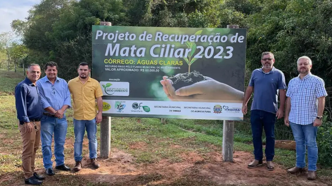 Vereadores se unem no lançamento do Projeto Piloto de Recuperação de Mata Ciliar no Assentamento Indaiá.