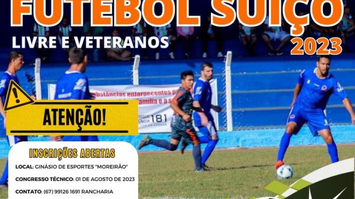 Departamento de Esportes anuncia Campeonato Municipal de Futebol Suíço em Mundo Novo