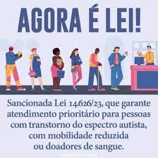 Sancionada lei que autoriza atendimento prioritário para doadores de sangue e autistas