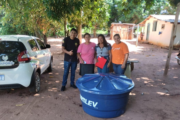 Prefeitura de Japorã Reforça Compromisso com Comunidades Indígenas em Entrega de Caixas D’água