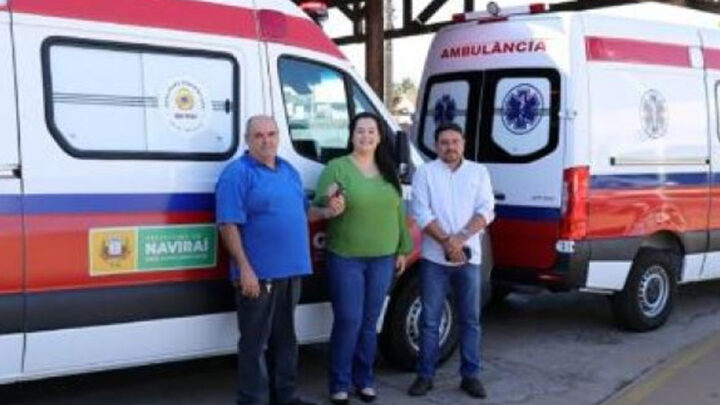 Prefeitura de Naviraí reforça frota da Saúde com duas novas ambulâncias