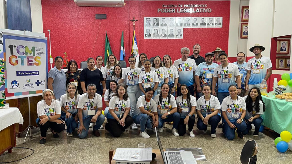 Conselho Municipal de Saúde de Japorã/MS promove a 1ª Conferência Municipal da Gestão do Trabalho e da Educação na Saúde.