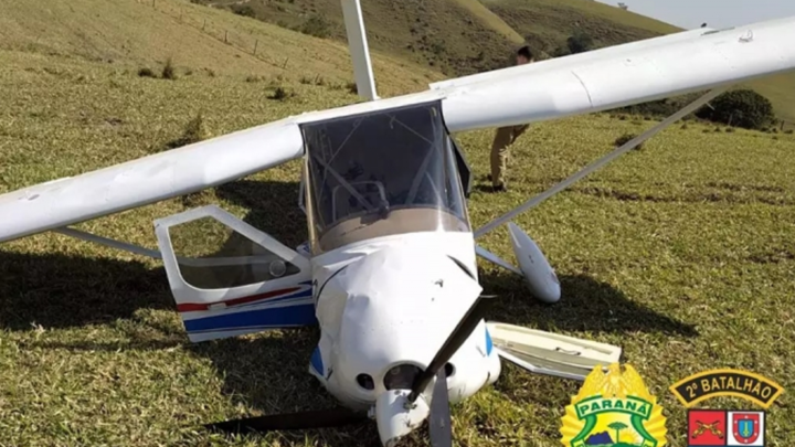 Avião com destino à Guaíra faz pouso forçado no interior do Paraná