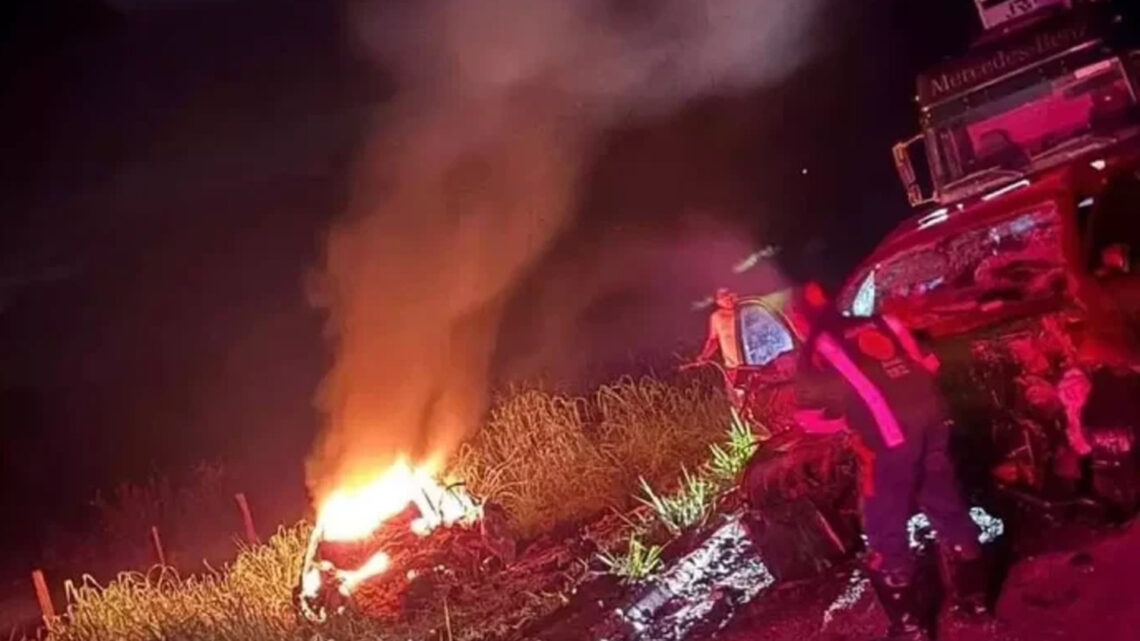 Três pessoas morrem carbonizadas em acidente em MS