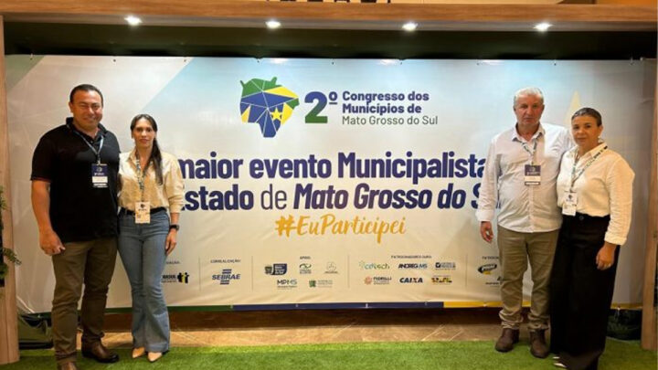 JAPORÃ – Paulão e Malaquias participam do Congresso de Municípios do MS