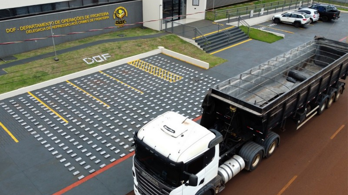 Carga de cocaína avaliada em mais de 35 milhões é apreendida pelo DOF