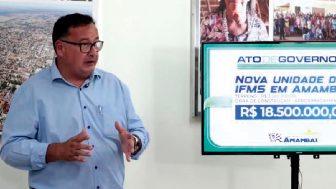 Em último Ato de Governo, Dr. Bandeira apresenta R$ 118.677.070,73 em obras e conquistas para Amambai