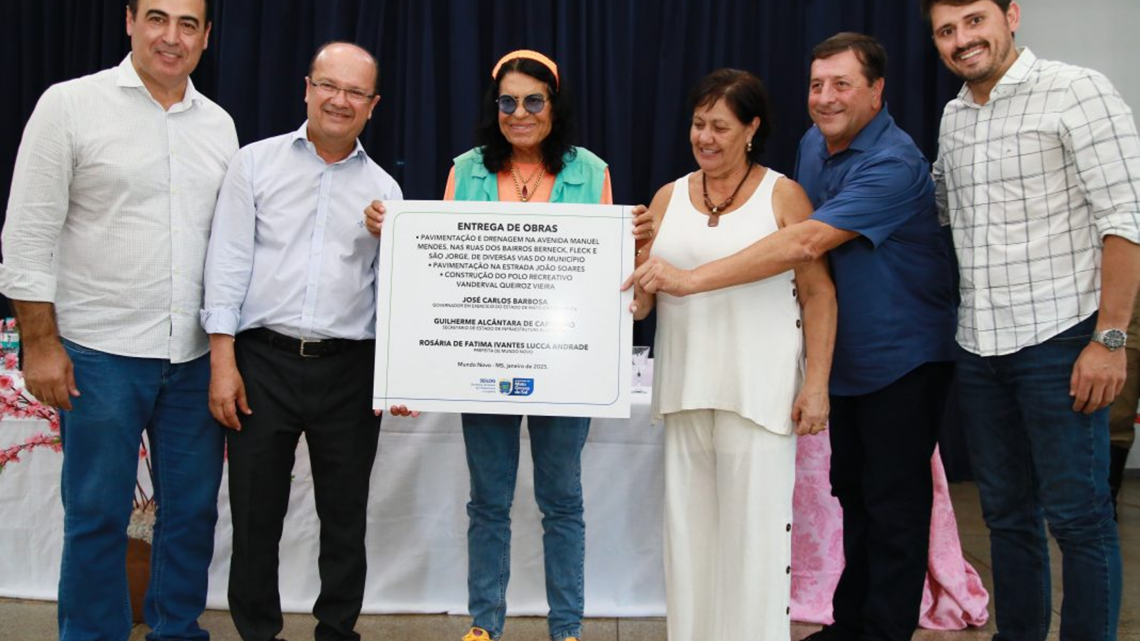 Governador em Exercício José Carlos Barbosinha Visita Mundo Novo e Inaugura Obras de R$ 16,5 Milhões