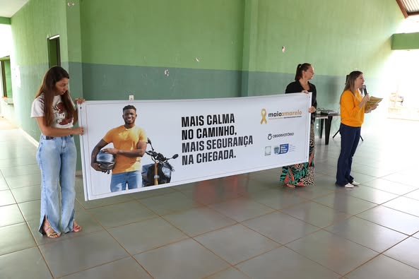 Maio Amarelo movimenta Eldorado com ações de conscientização no trânsito