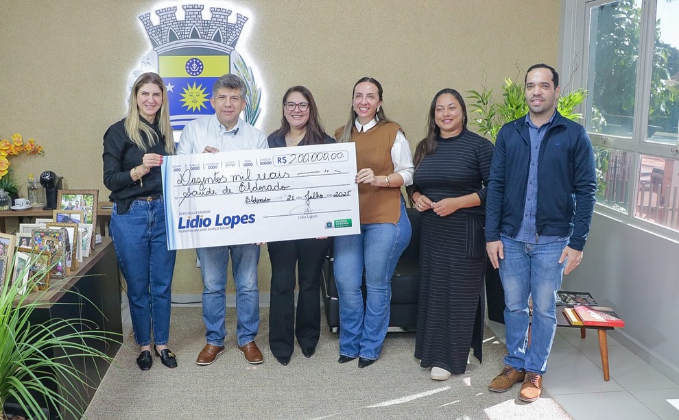 Deputado Lídio Lopes entrega emenda de R$ 200 mil para a Saúde de Eldorado