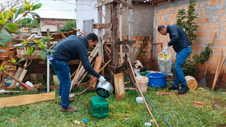 Equipe de Endemias de Mundo Novo realiza visita na área rural para eliminação dos focos de dengue