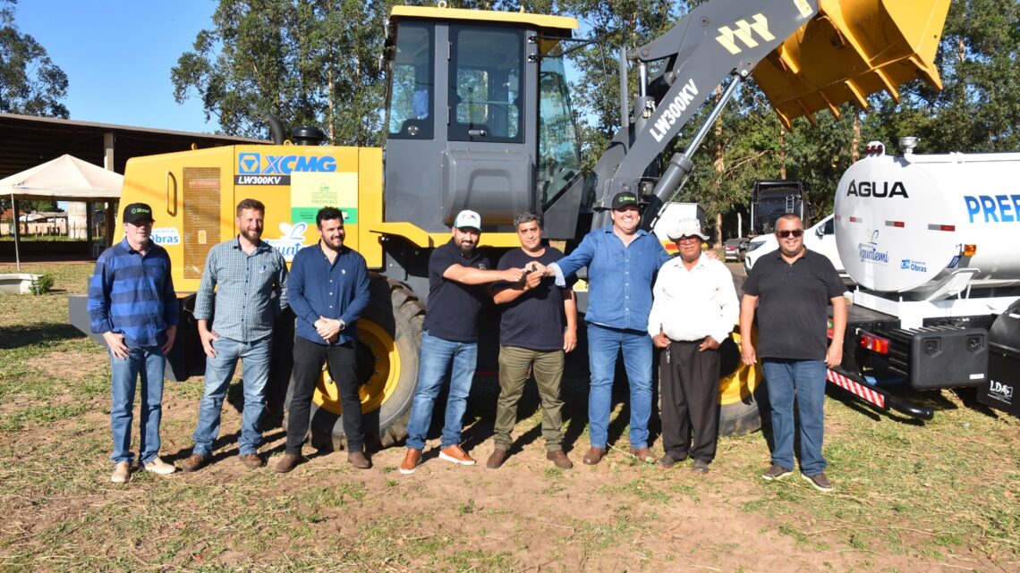 IGUATEMI É CONTEMPLADO COM UMA PÁ CARREGADEIRA 0KM, DO PROGRAMA PROMAQ DO MINISTÉRIO DA AGRICULTURA E PECUÁRIA.