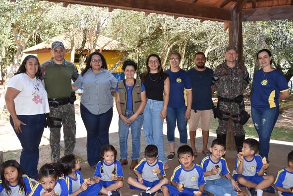 SECRETARIA DE MEIO AMBIENTE DE IGUATEMI PROMOVE ATIVIDADE DE EDUCAÇÃO AMBIENTAL COM ALUNOS DA EDUCAÇÃO INFANTIL.