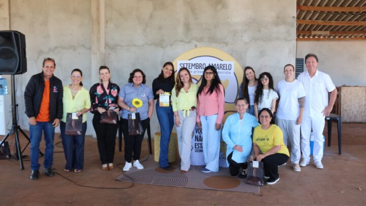 Programa Hiperdia de Mundo Novo recebe grupo do projeto ‘Vamos Falar de Vida’ Programa que acompanham diabéticos e hipertensos trouxe tema do Setembro Amarelo, no combate ao suicídio