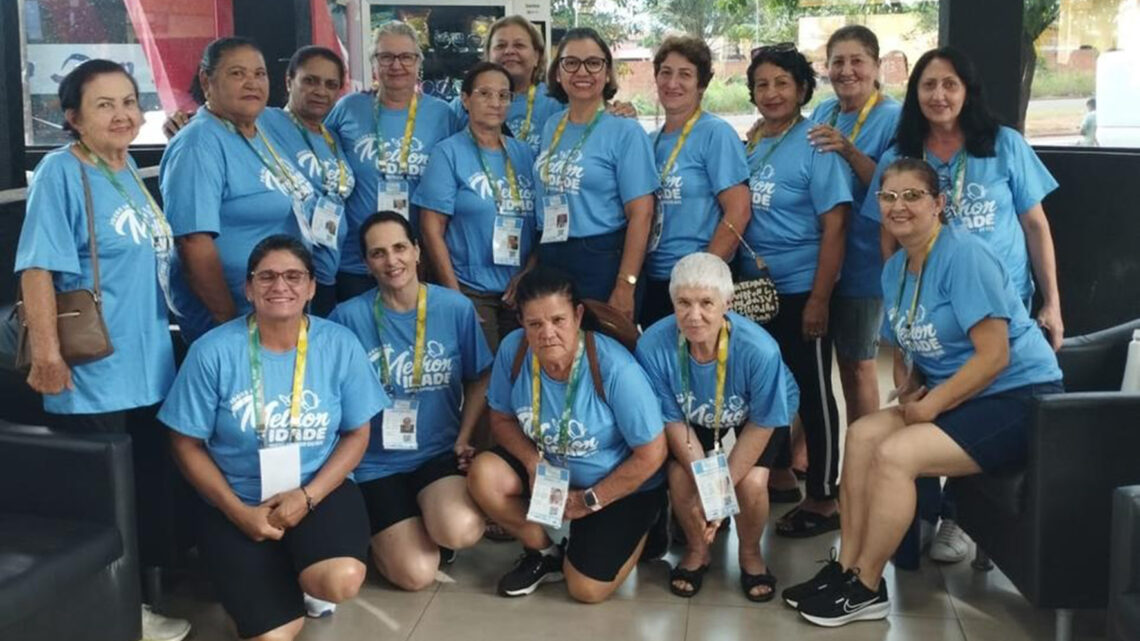 Delegação de Eldorado participou nesta tarde da abertura dos Jogos da Melhor Idade em Três Lagoas