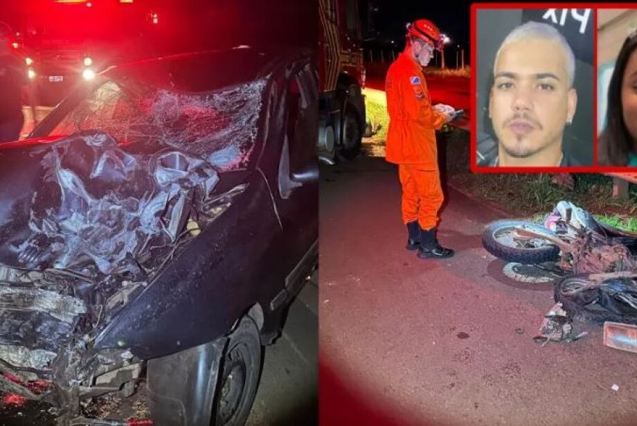 Mulher de 27 anos e rapaz de 28 morrem em acidente no interior de MS