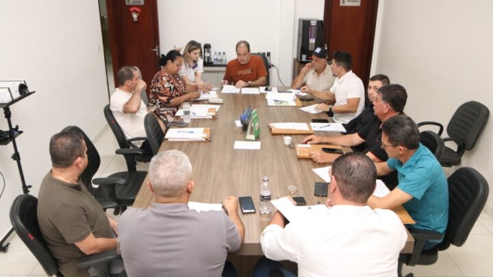 Vereadores de Mundo Novo debatem projetos com Executivo e definem pauta para votação desta noite