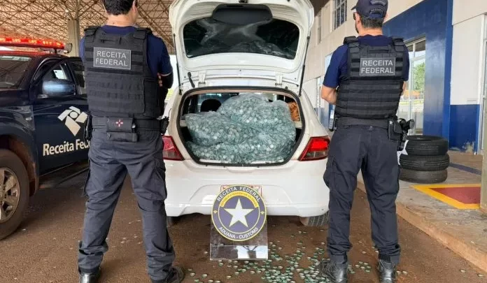 Receita Federal em Mundo Novo/MS apreende insumos destinados a adulteração de bebidas alcoólicas