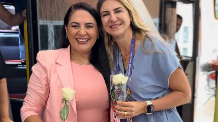 Prefeita Fabiana recebe caravana de Eldorado no maior evento de mulheres do Mato Grosso do Sul